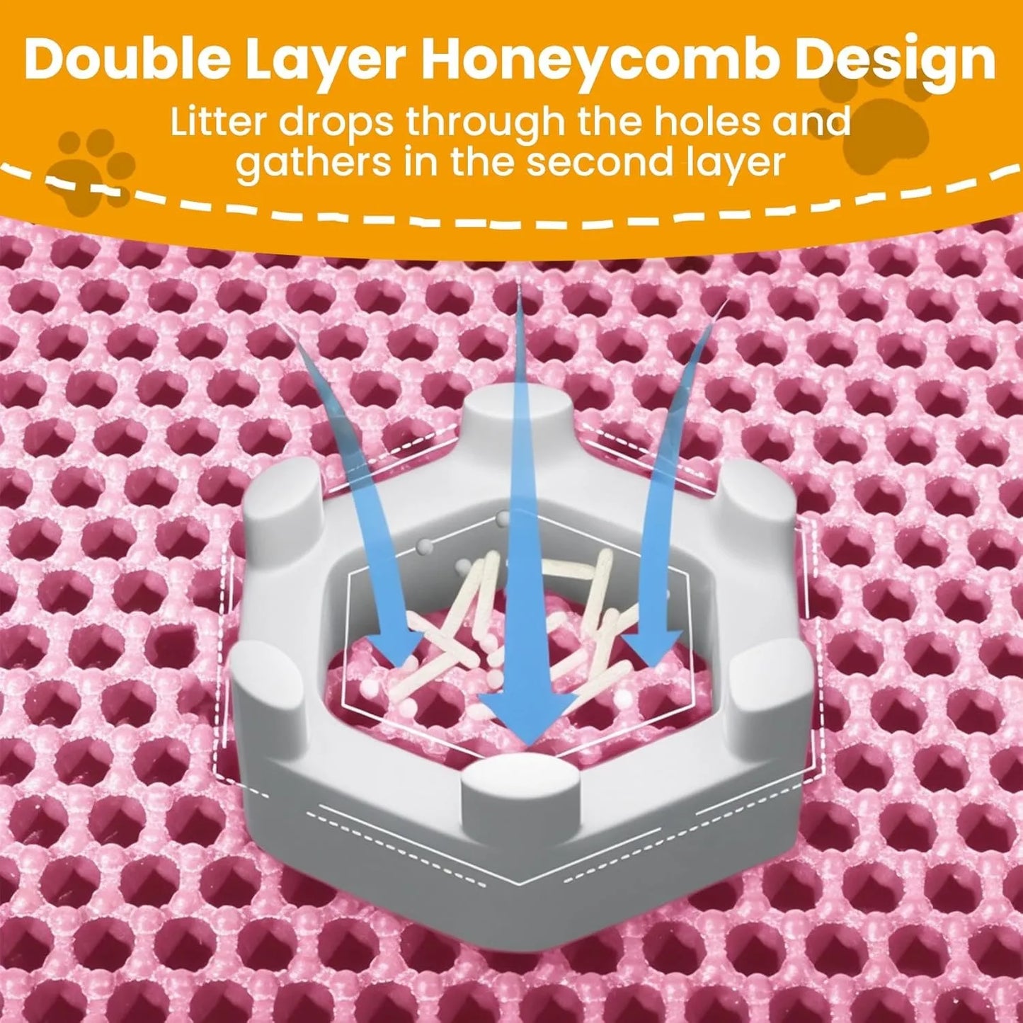 Cat Litter Mat Double Layer Pet