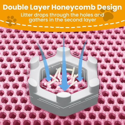 Cat Litter Mat Double Layer Pet