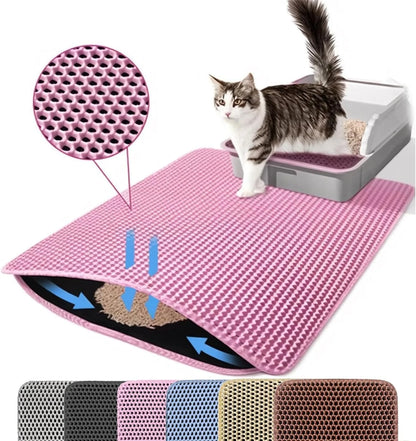 Cat Litter Mat Double Layer Pet