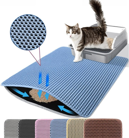 Cat Litter Mat Double Layer Pet