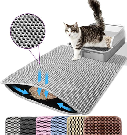 Cat Litter Mat Double Layer Pet